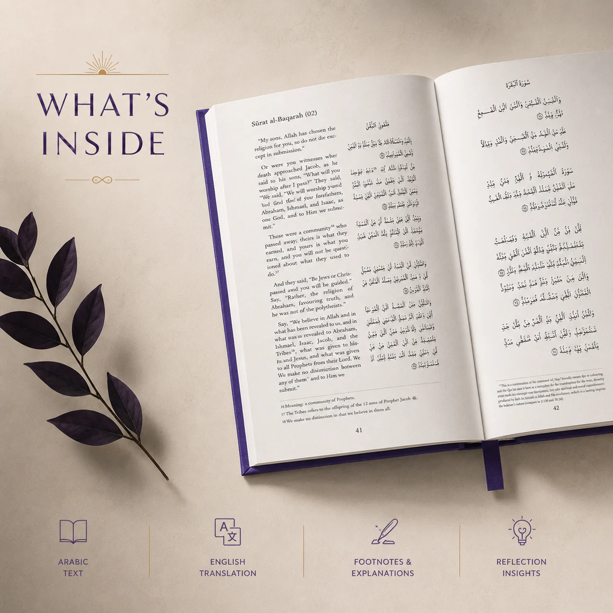 Purple Quran - English & Arabic Translations - Image 4